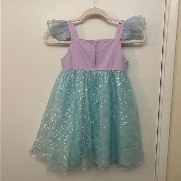 Disney Ariel Kids Costume Dress - Purple and Aqua child’s size Small 6/7 - Picture 7 of 9